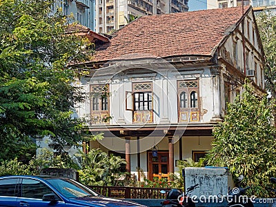 Vintage Rautâ€™s Bungalow of 1889 Kennedy bridge Editorial Stock Photo